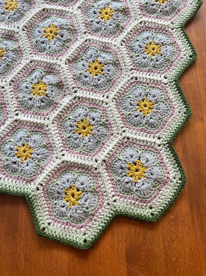 **PATTERN** Bloom Blanket Crochet Pattern PDF