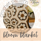 **PATTERN** Bloom Blanket Crochet Pattern PDF