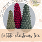 **PATTERN** Cozy Bobble Christmas Tree Crochet Pattern PDF