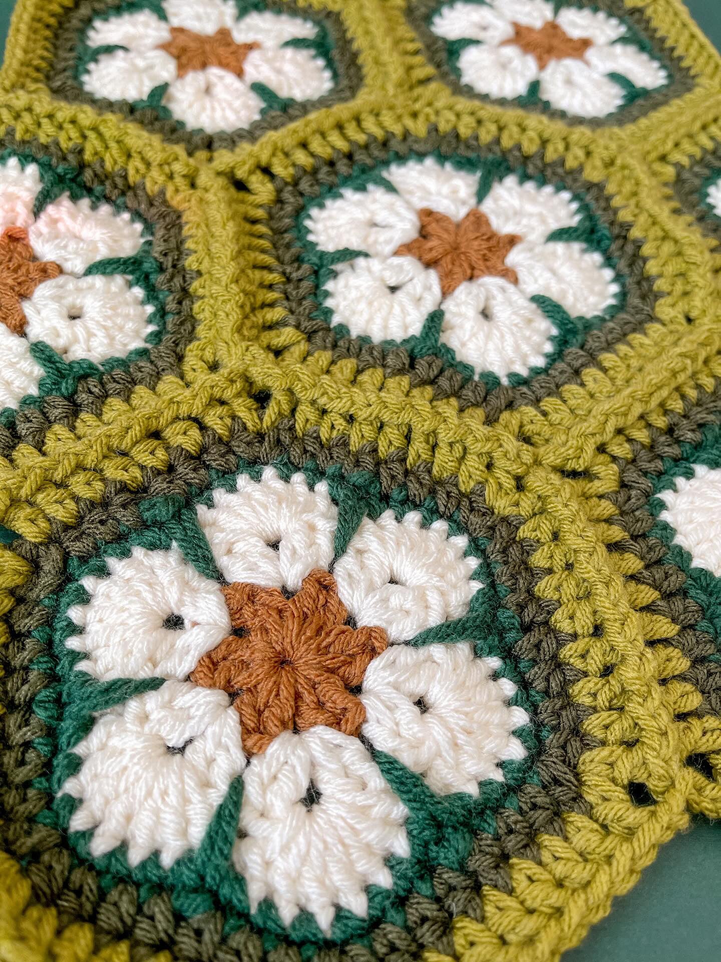 **PATTERN** Bloom Blanket Crochet Pattern PDF