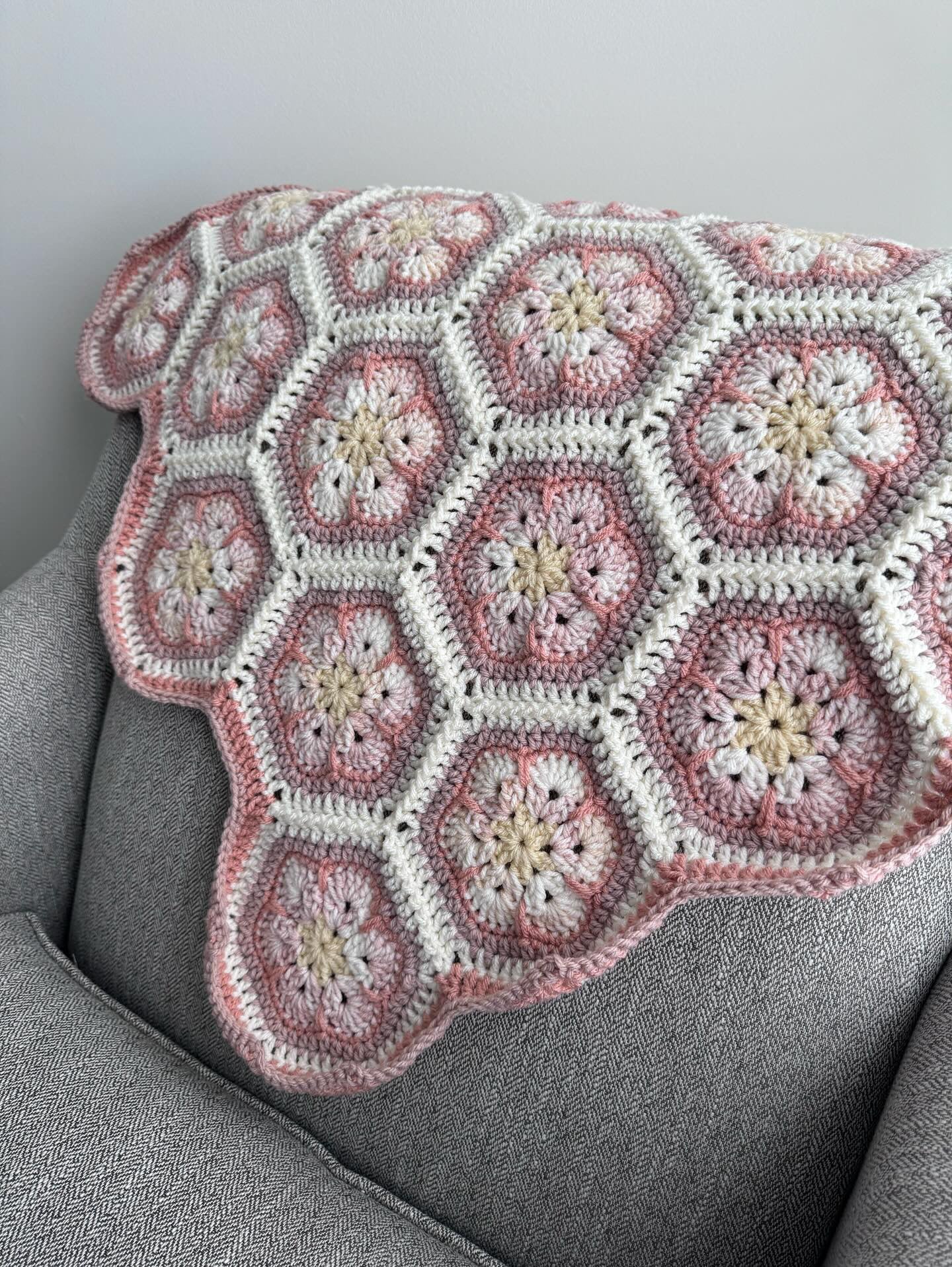 **PATTERN** Bloom Blanket Crochet Pattern PDF