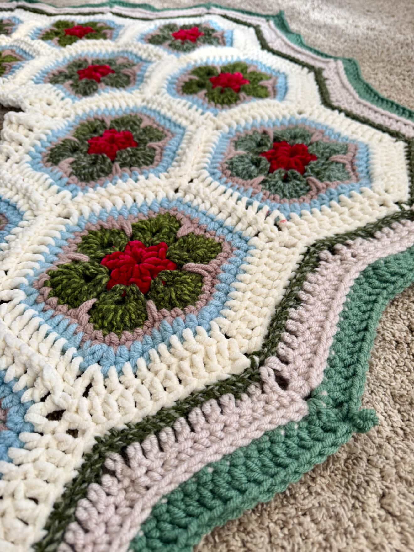 **PATTERN** Holiday Bloom Christmas Tree Skirt